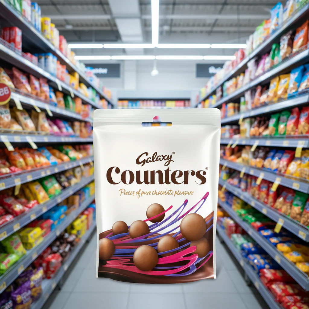15 x Galaxy Counters Milk Chocolate Buttons Pouch Bag 112G - Image 2