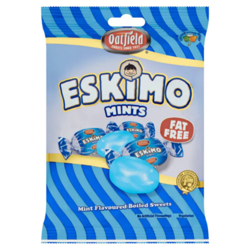 15 x Oatfield Eskimo Mint Flavoured Boiled Sweets 150G - Image 3