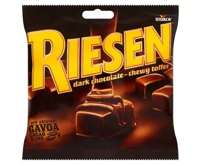15 x Riesen Dark Chocolate - Chewy Toffee 135G - Image 3