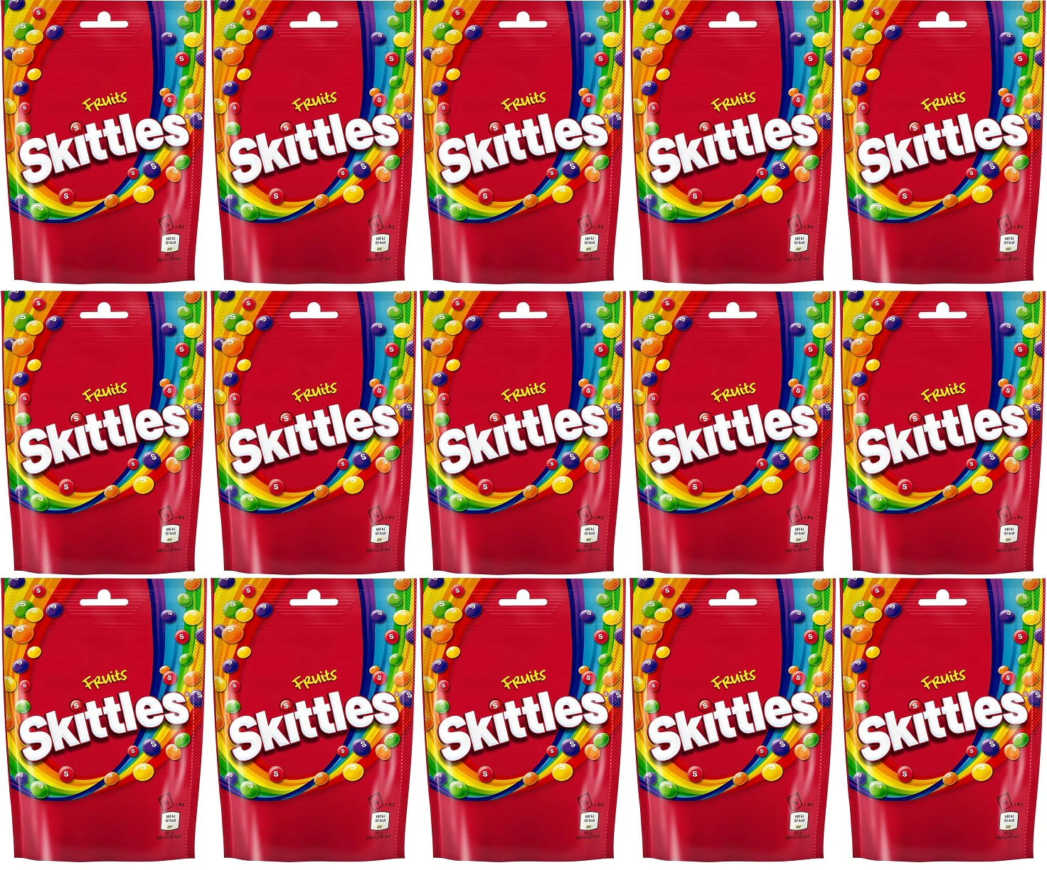 15 X Skittles Fruits Pouch 136G