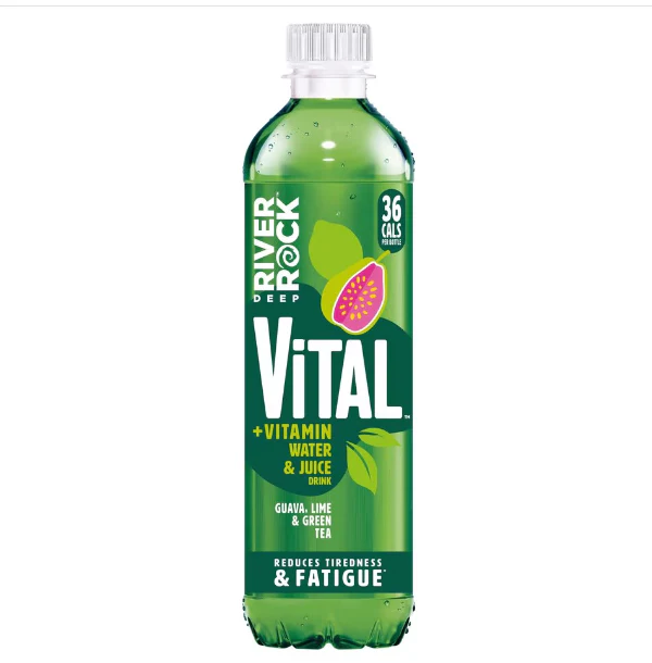 15 x Vital Guava Lime & Green Tea Deep River Rock 450Ml - Image 2