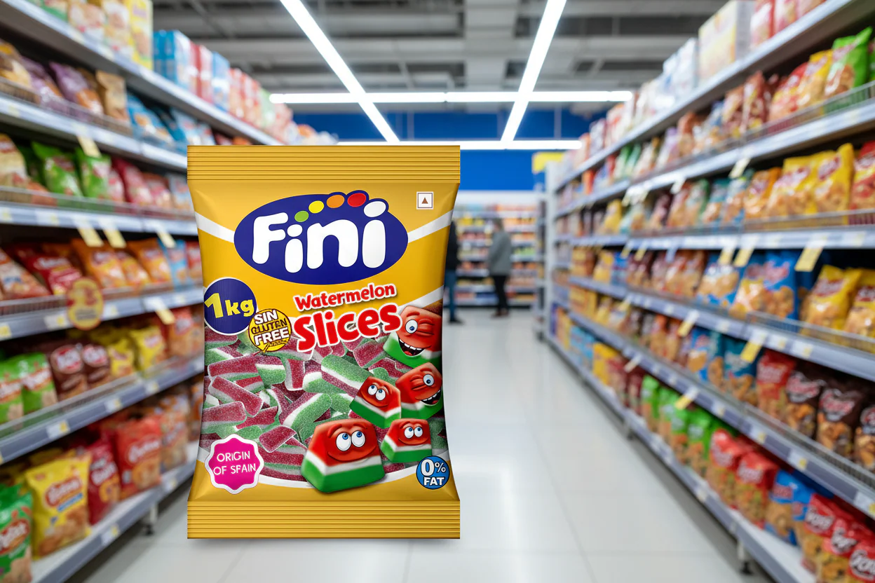 150 x Fini Sour Watermelon Slices 1Kg - Image 3
