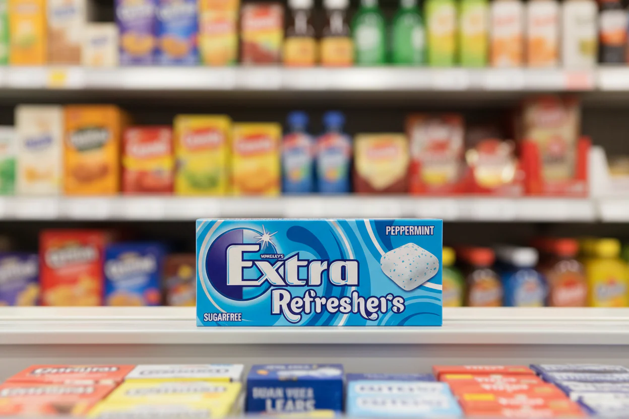 16 x Extra Refreshers Peppermint Sugar Free Chewing Gum Handy Box 7Pcs - Image 2