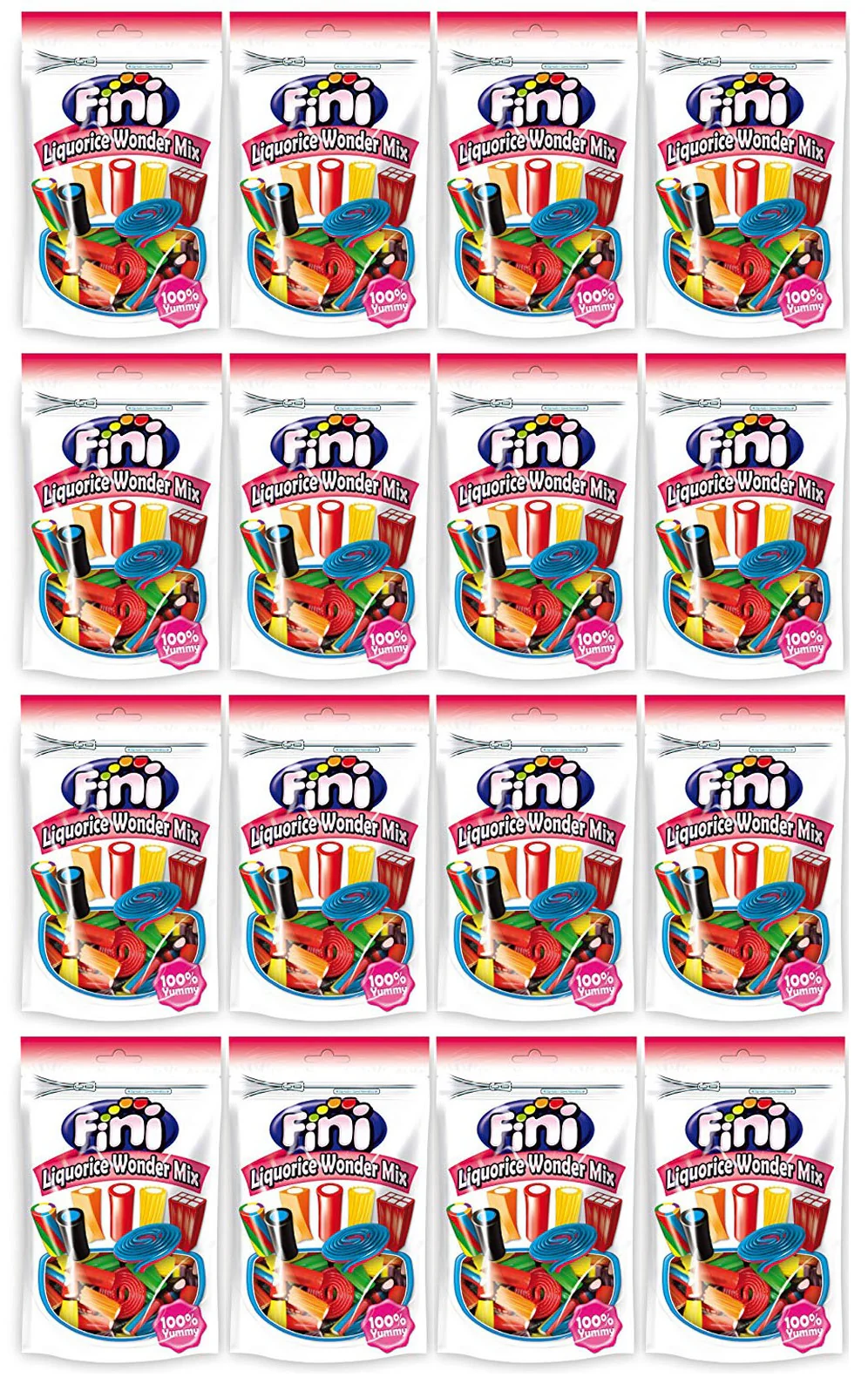 16 x Fini Wonder Mix Pouch 150Gm