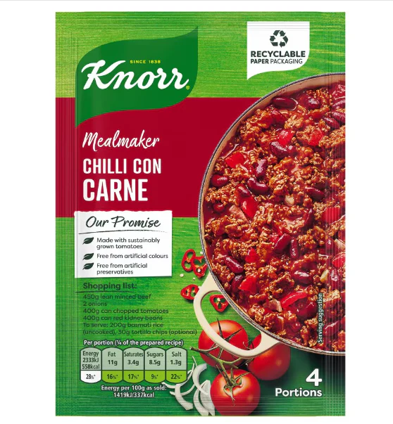 16 x Knorr Mealmaker Chilli Con Carne 50G - Image 2