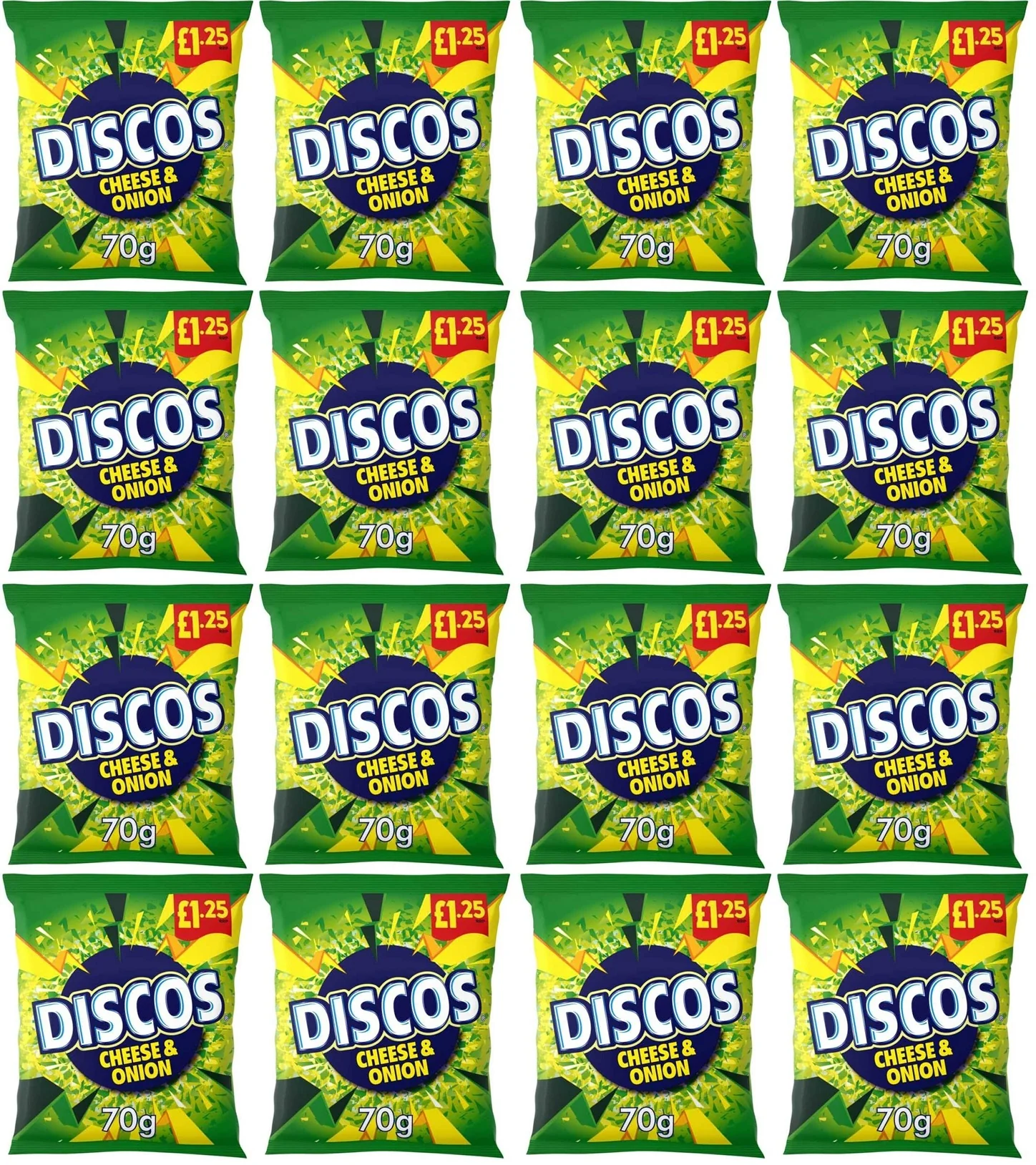 16 x Kp Discos Cheese & Onion - 70GM