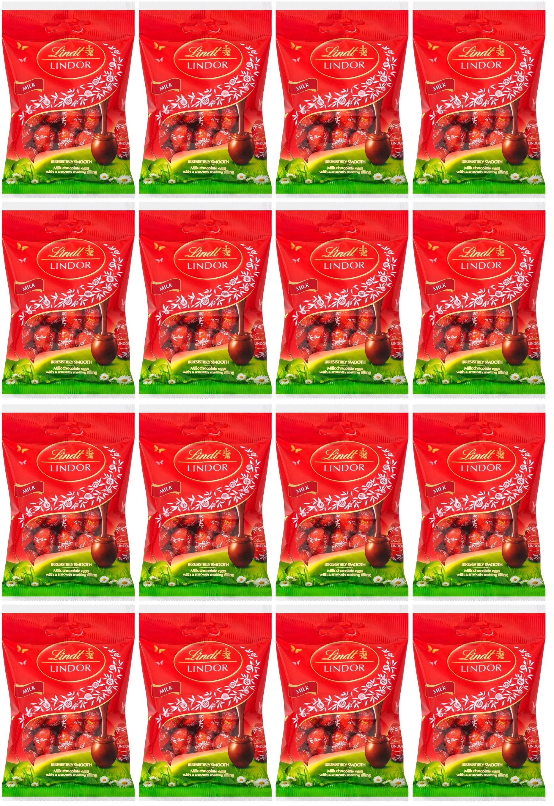 16 x Lindt Lindor Milk Chocolate Mini Eggs - 80GM