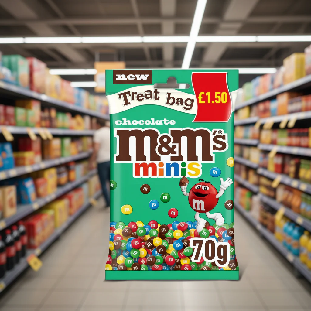 16 x M&m's Chocolate Minis Treat Bag - 70GM - Image 2