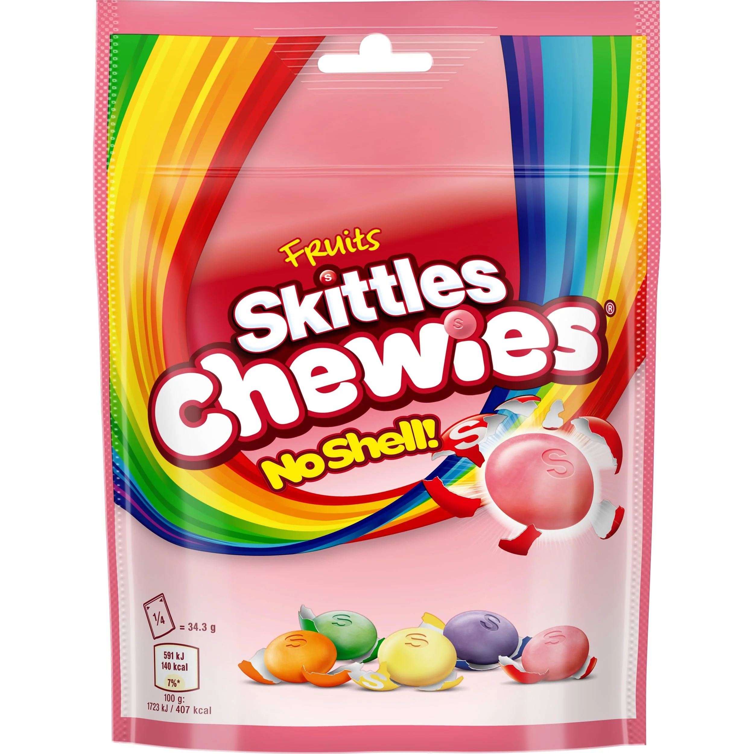 16 x Skittles Chewies Fruits Sweets Pouch Bag 137G - Image 3