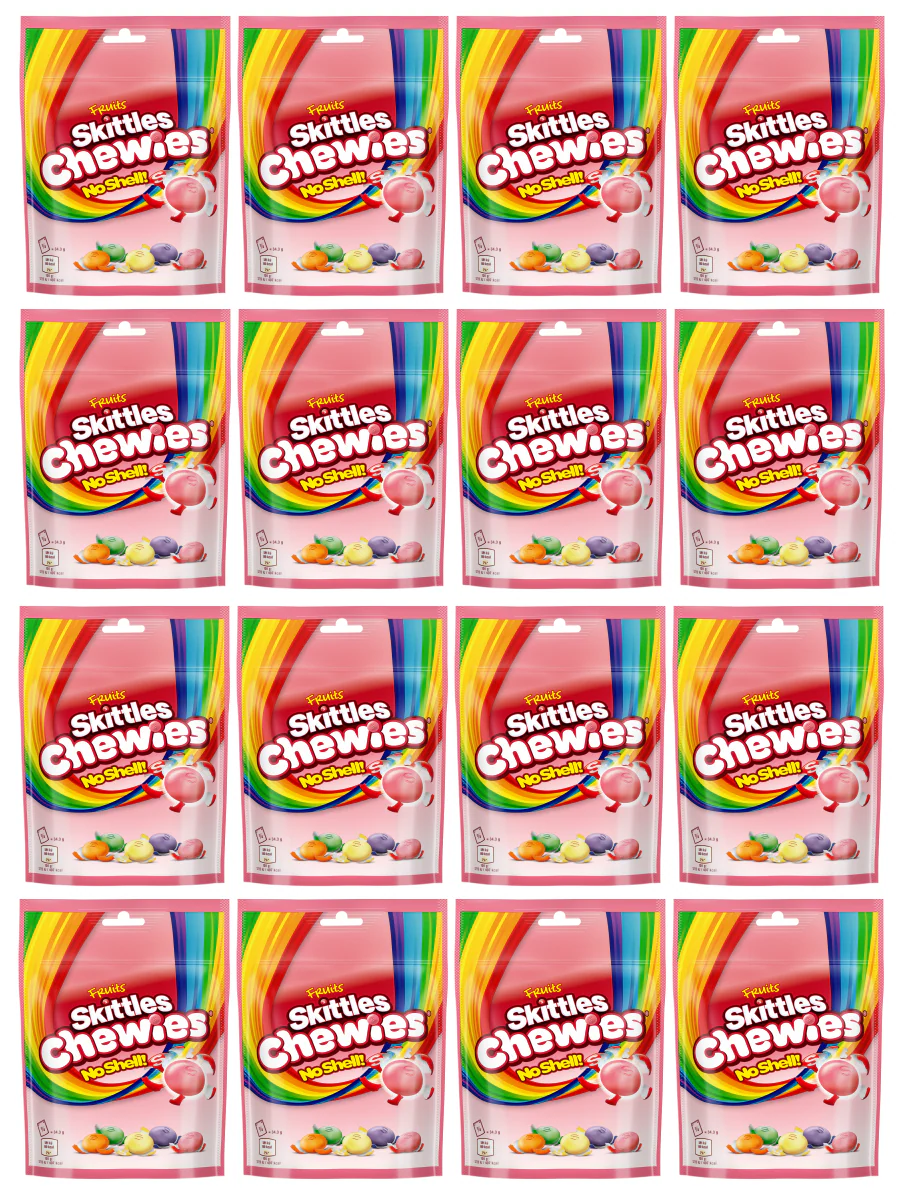 16 X Skittles Fruit Chewies Pouch 137G