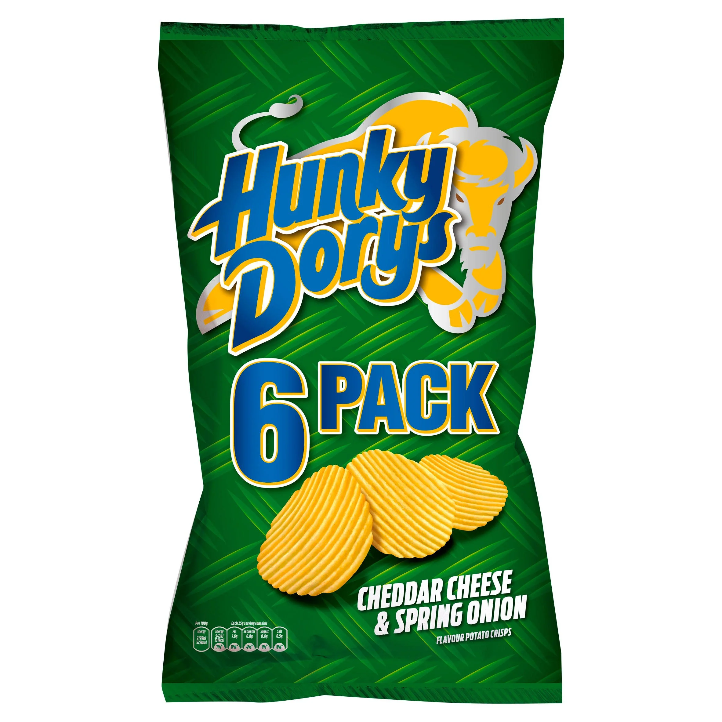 16 x Hunky Dorys Cheddar Cheese & Spring Onion Flavour 6Pk - Image 3