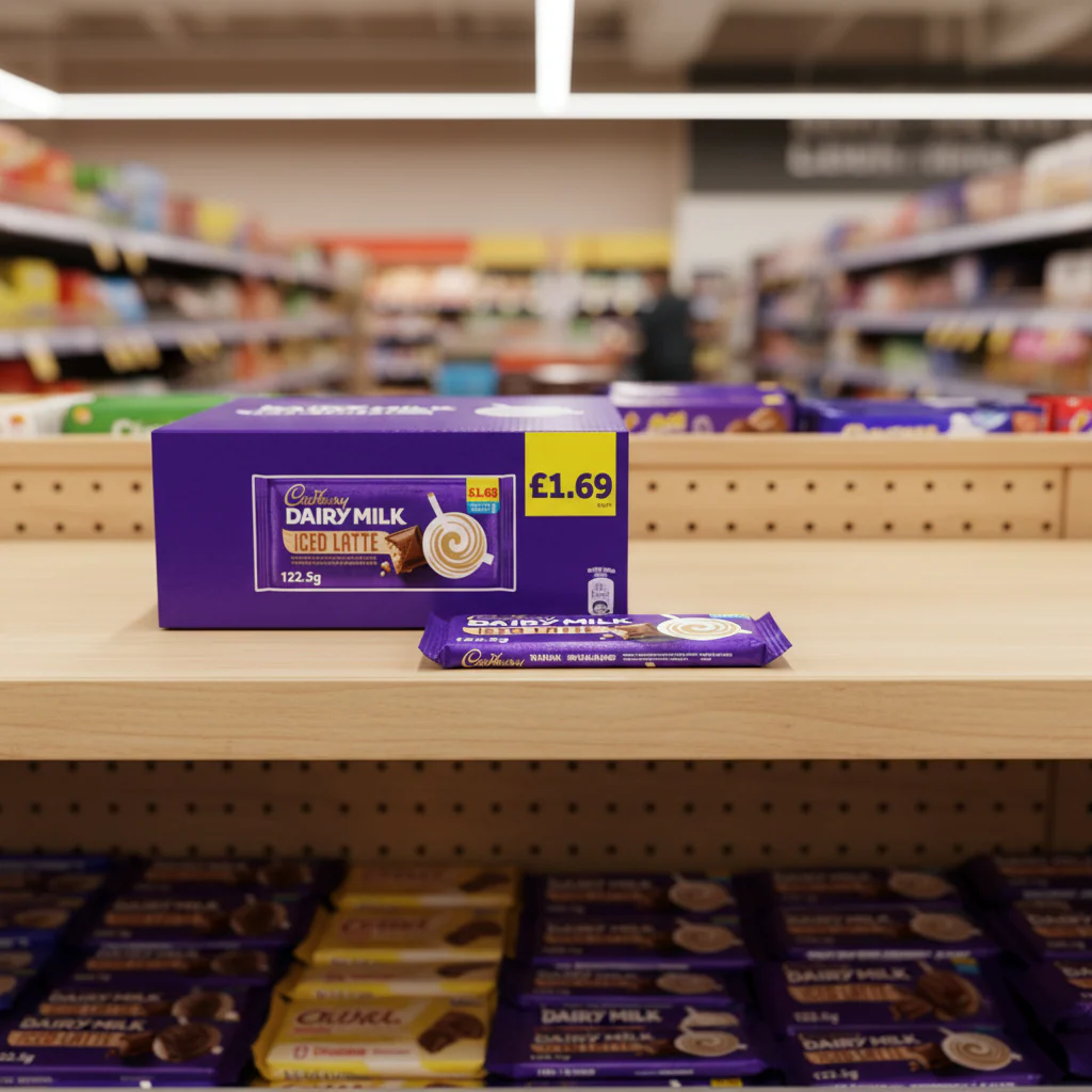 17 x Cadbury Chocolate Iced Latte Large Bar - 123GM - Image 2