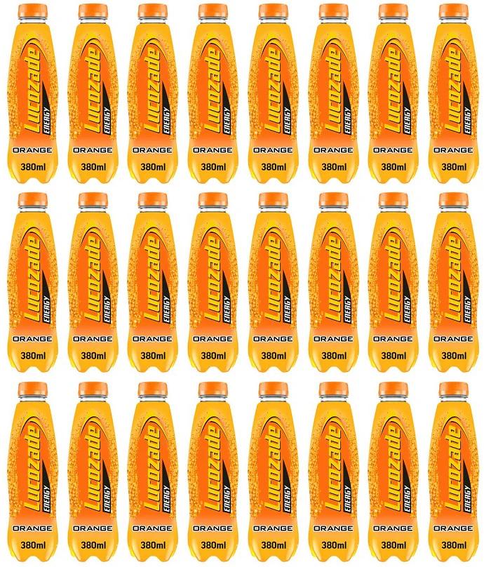24 x Lucozade Energy Orange 380Ml