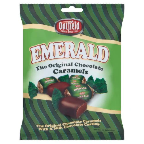 18 x Oatfield Emerald The Original Chocolate Caramels 135G - Image 3