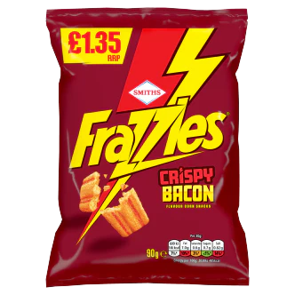 18 x Smiths Frazzles Bacon - 90GM