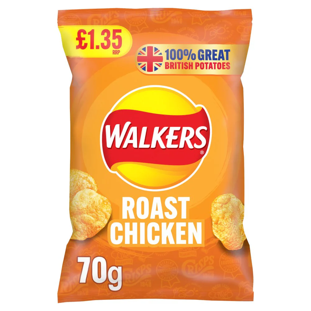 18 x Walkers Roast Chicken - 70GM - Image 3