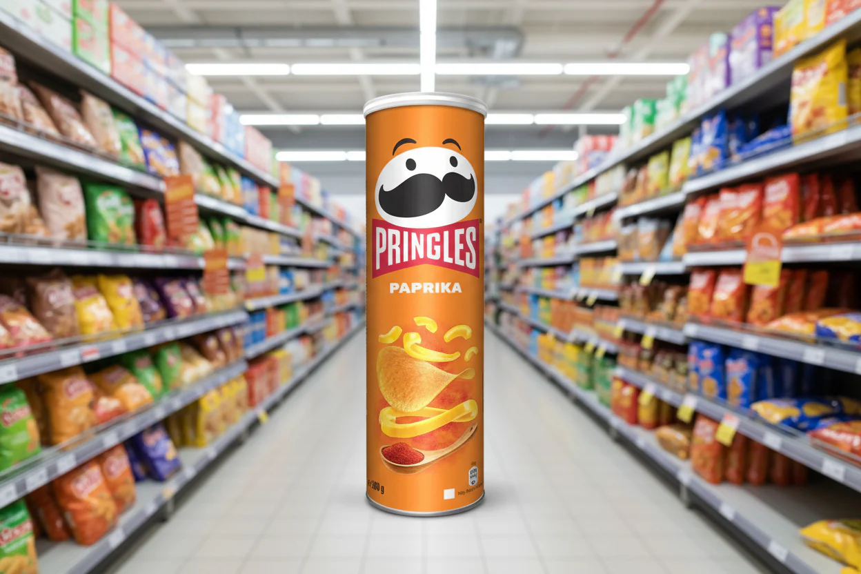 19 x Pringles Paprika Sharing Crisps 165G - Image 2
