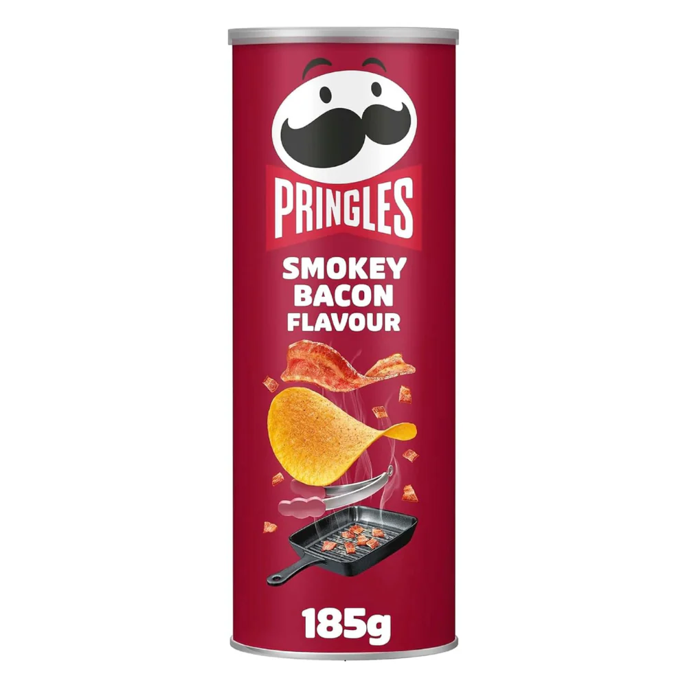 19 x Pringles Smokey Bacon Flavour Sharing Crisps 165G - Image 3