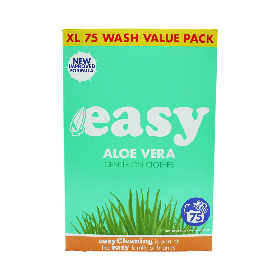 2 x Easy Washing Powder Aloe Vera 75 Wash  - 5.1KG - Image 2