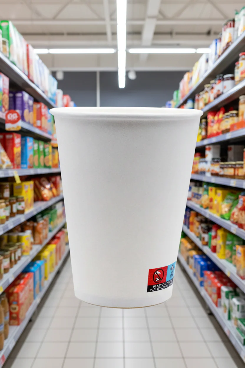 20 x 12 Oz Single Wall White Hot Cup 50 X 20 - Image 2