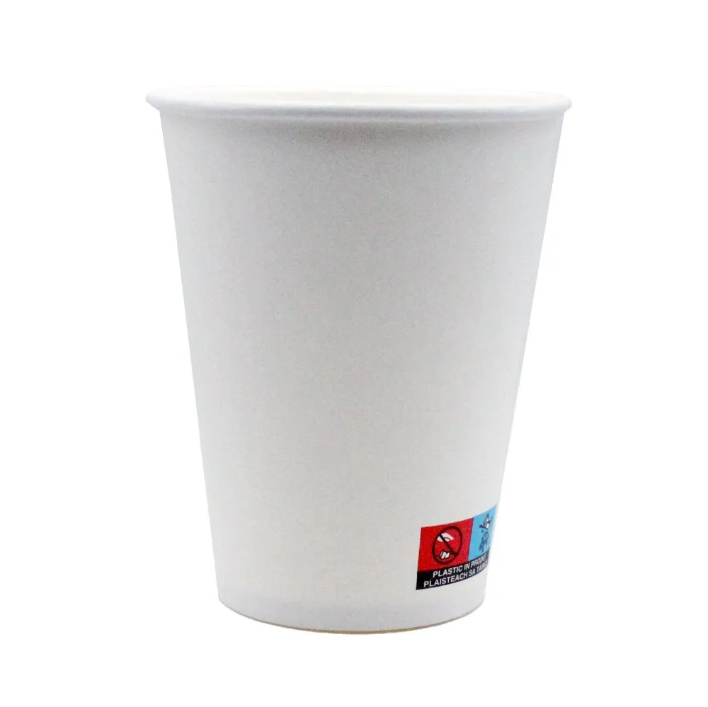 20 x 12 Oz Single Wall White Hot Cup 50 X 20 - Image 3