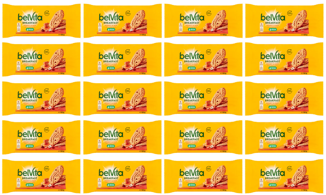 20 x Belvita Honey & Nut 50Gm