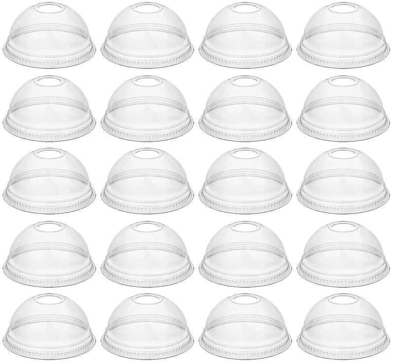 20 x Dome Lid W/Hole  Rpet For 12 /16Oz Cup (702485/702487)