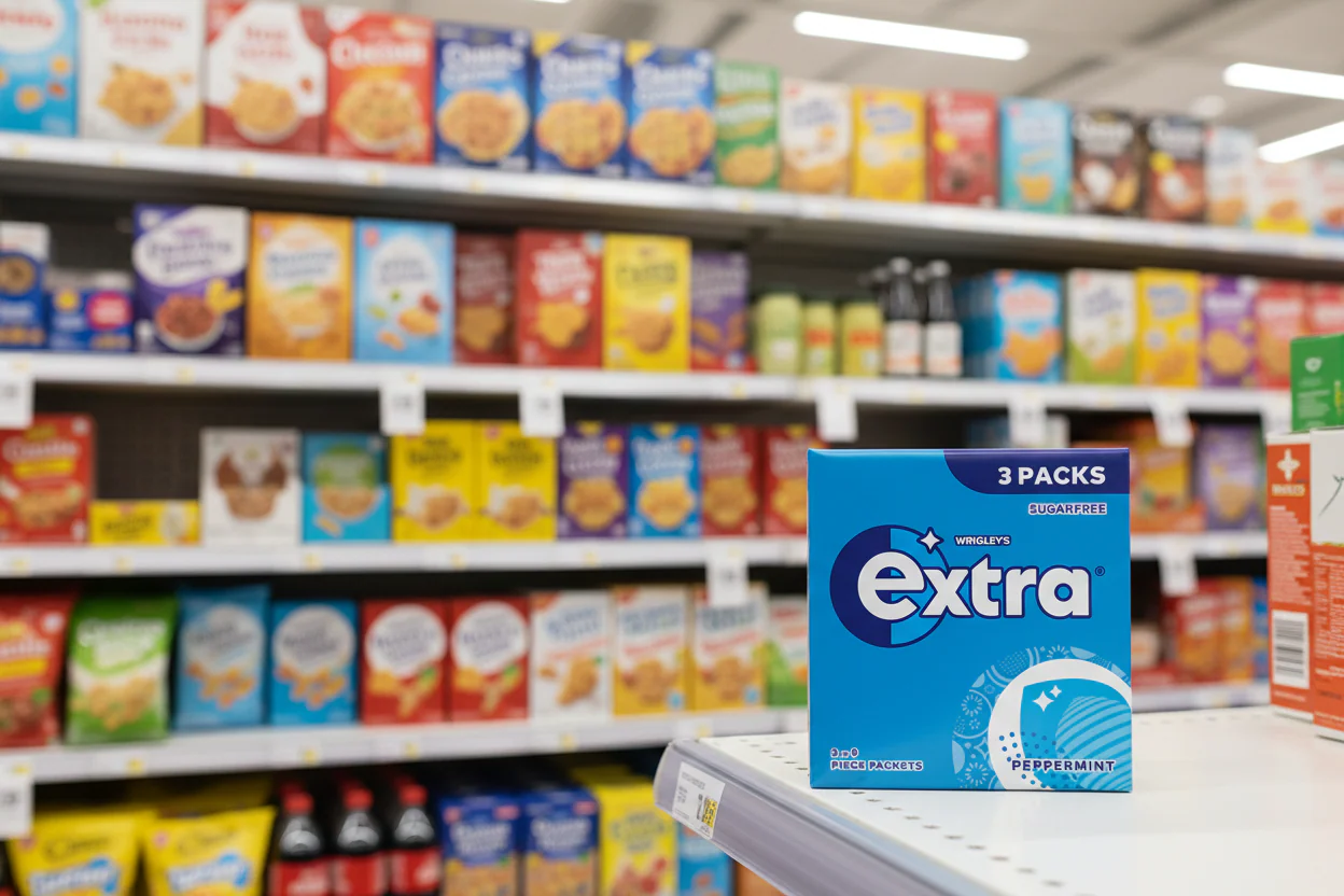 20 x Extra Sugar Free Peppermint Gum 3Pk - Image 2