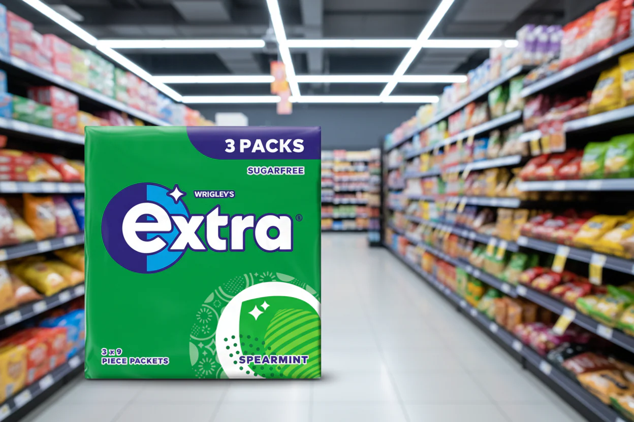 20 x Extra Sugar Free Spearmint Gum 3Pk 3Pk - Image 2