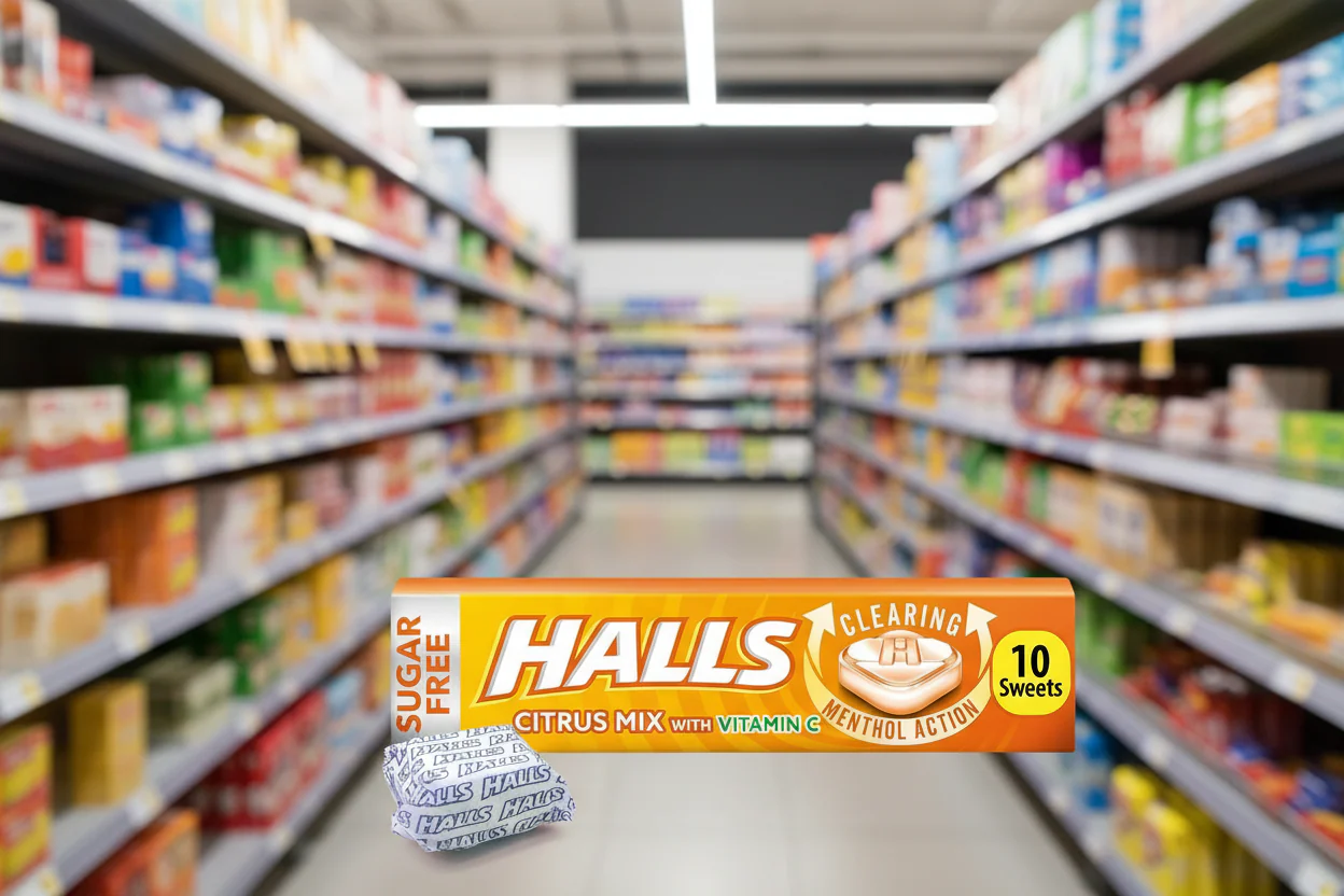 20 x Halls Mentholyptus Citrus Sugar Free - 32GM - Image 2