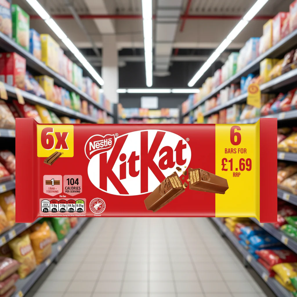 20 x Kitkat 2 Finger Orange 6pk - 124GM - Image 2
