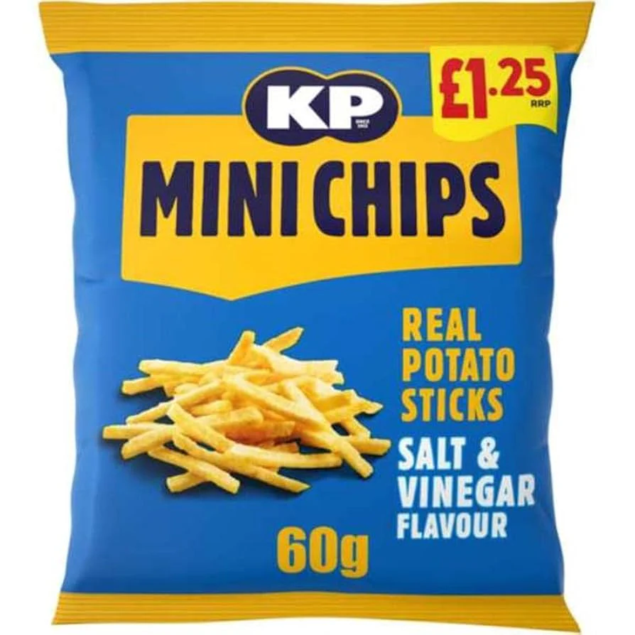 20 x Kp Mini Chips Salt & Vinegar - 60GM - Image 3