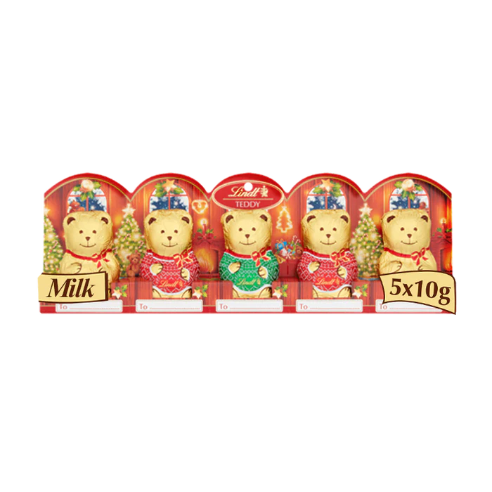 20 x Lindt Teddy Christmas Milk Chocolate 5 X 50G - Image 3