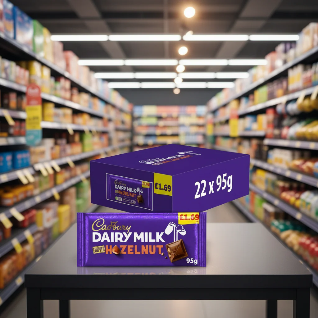 22 x Cadbury Dairy Milk Chopped Nut Bar - 95GM - Image 2