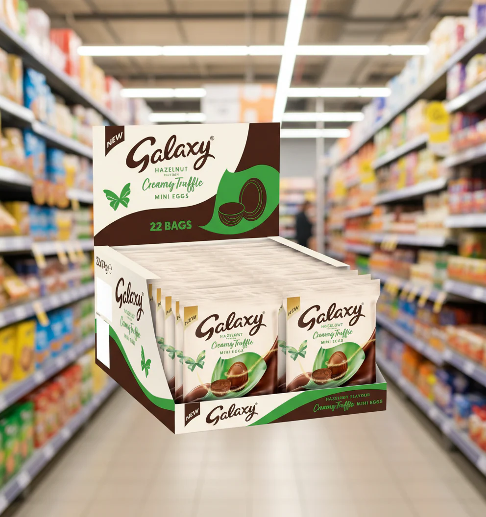 22 x Galaxy Milk Chocolate & Hazelnut Mini Egg bag - 80GM - Image 2