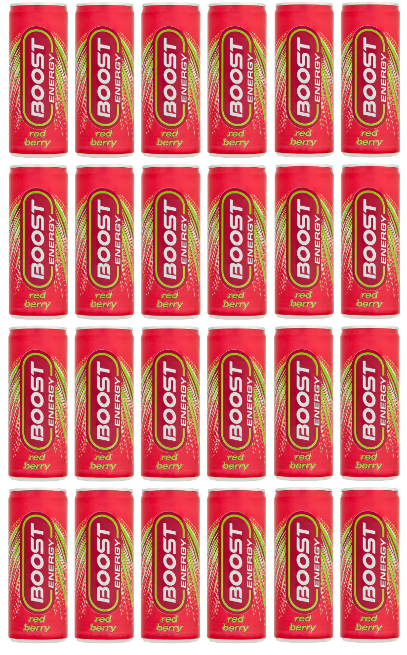 24 X Boost Can Red Berry 250Ml