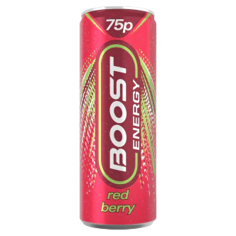24 x Boost Energy Red Berry Can  - 250Ml - Image 3
