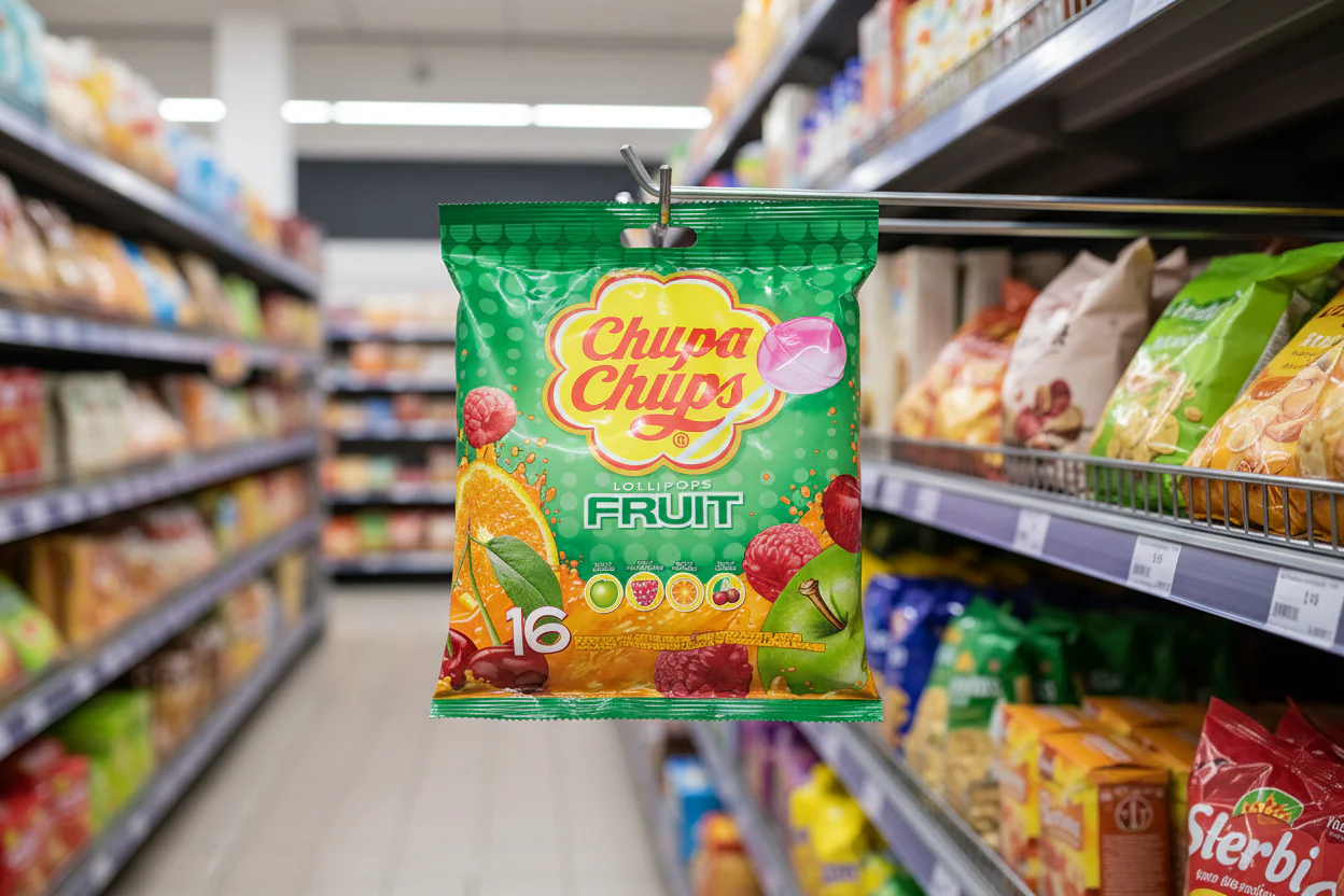 24 x Chupa Chups 16 Assorted Fruit Flavour Lollipops 192G - Image 2