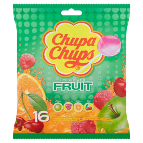 24 x Chupa Chups 16 Assorted Fruit Flavour Lollipops 192G - Image 3