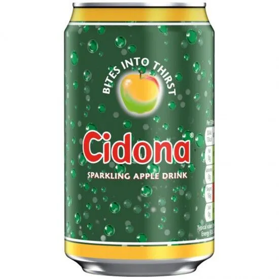 24 x Cidona Sparkling Apple Drink Can 330Ml - Image 3