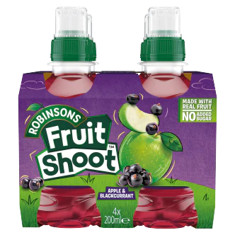 24 x Fruit Shoot Pack Apple & Blackcurrant 200ml - Image 3