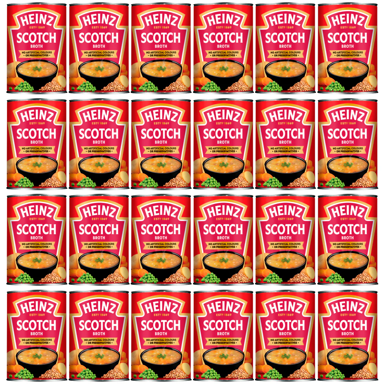 24 x Heinz Soups Scotch Broth 400G