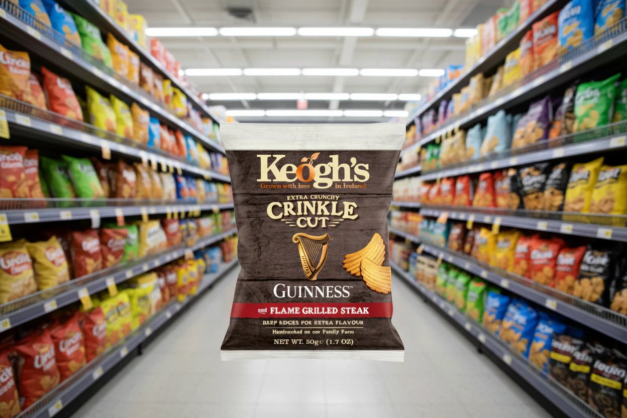 24 X Keoghs Crinkle Cut Guinness & Steak 50Gm - Image 2