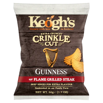 24 X Keoghs Crinkle Cut Guinness & Steak 50Gm - Image 3