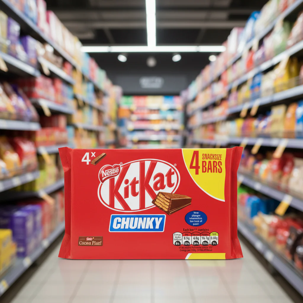 24 x Kitkat Chunky Milk Chocolate Bar 4 X 32G (128G) - Image 2