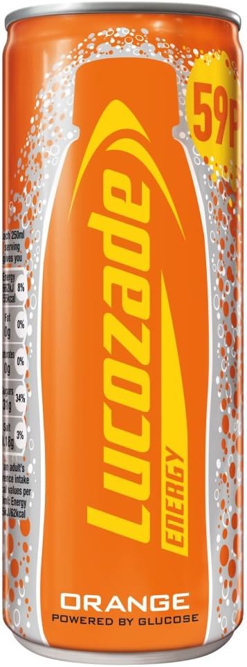 24 x Lucozade Energy Orange Can - 250ML - Image 3
