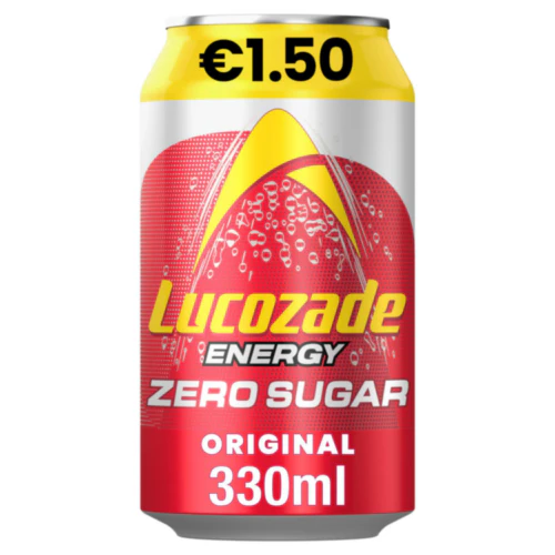 24 x Lucozade Zero Original Can - 330Ml - Image 3