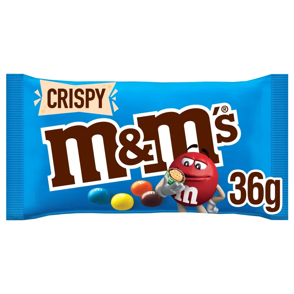 24 x M&M's Crispy Pieces & Milk Chocolate Bag 36G - Image 3