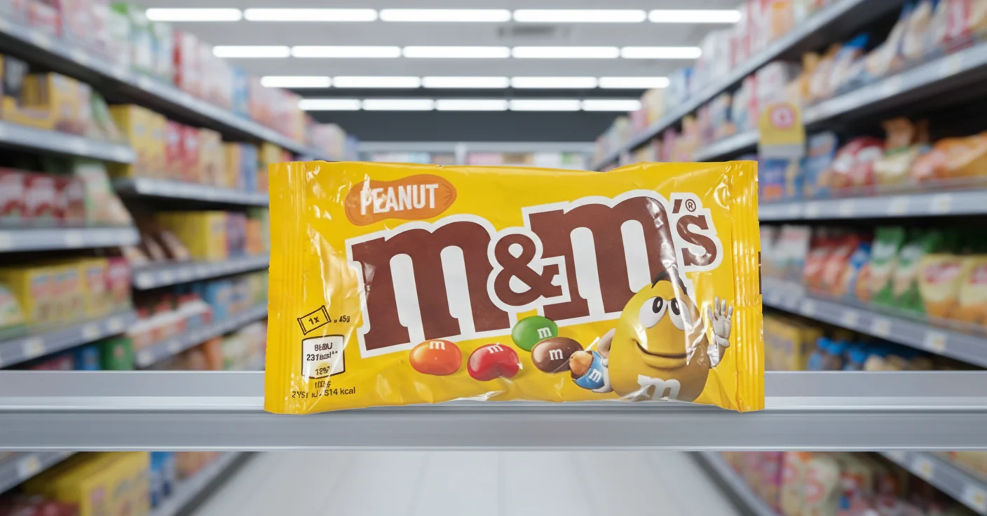 24 x M&M's Crunchy Peanut & Milk Chocolate Bar 45G - Image 2