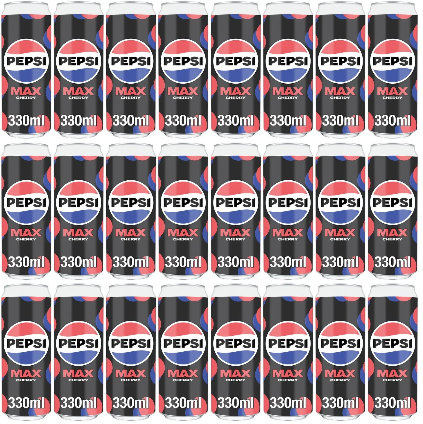24 x Pepsi Max Cherry 330Ml